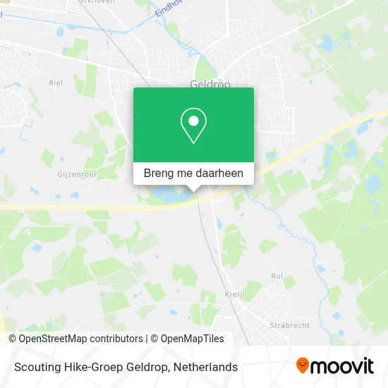 Scouting Hike-Groep Geldrop kaart
