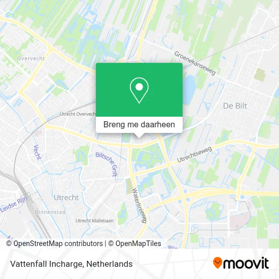 Vattenfall Incharge kaart