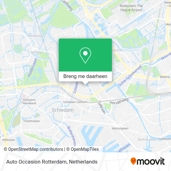 Auto Occasion Rotterdam kaart