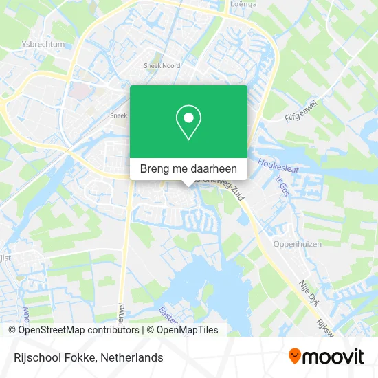Rijschool Fokke kaart