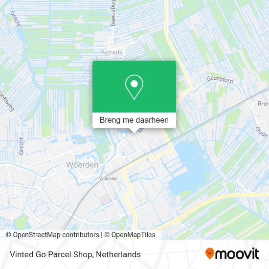 Vinted Go Parcel Shop kaart