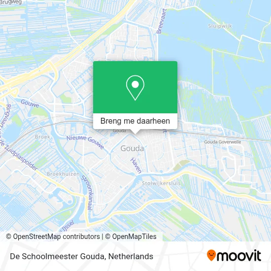 De Schoolmeester Gouda kaart