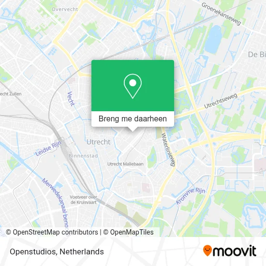 Openstudios kaart