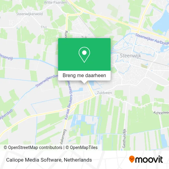 Caliope Media Software kaart