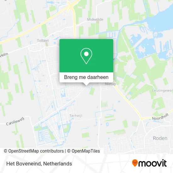 Het Boveneind kaart
