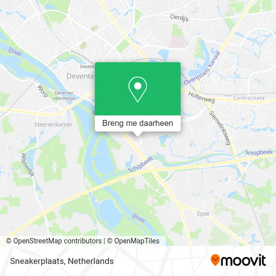 Sneakerplaats kaart