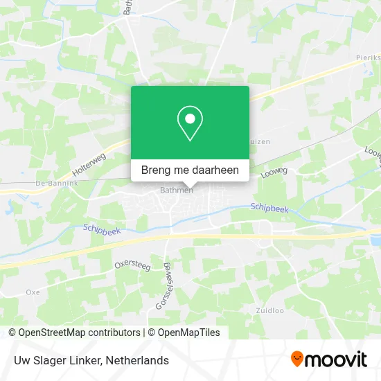 Uw Slager Linker kaart
