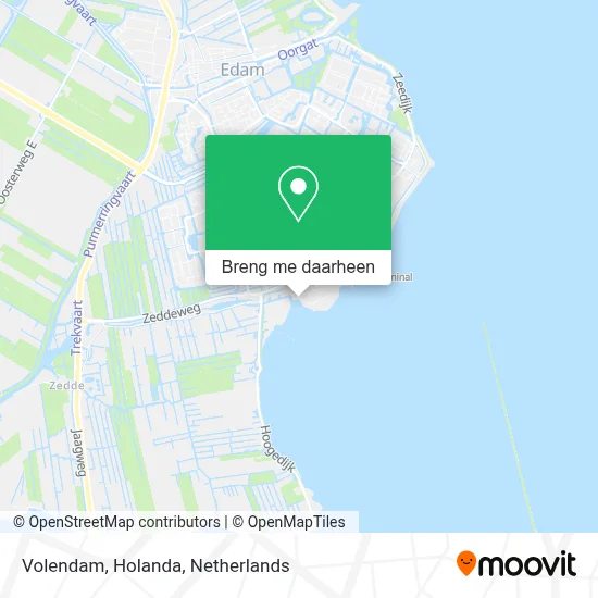 Volendam, Holanda kaart