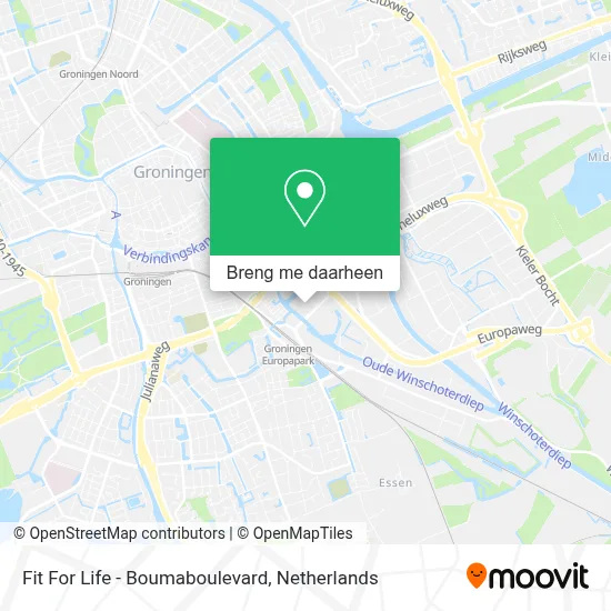 Fit For Life - Boumaboulevard kaart