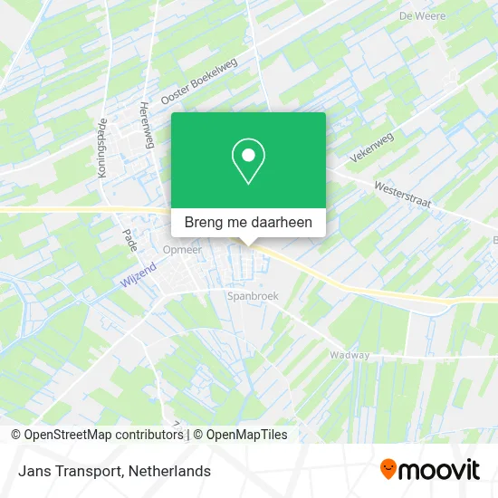 Jans Transport kaart