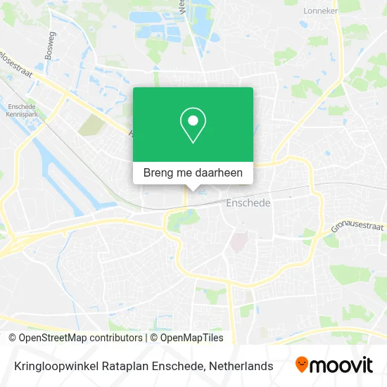 Kringloopwinkel Rataplan Enschede kaart