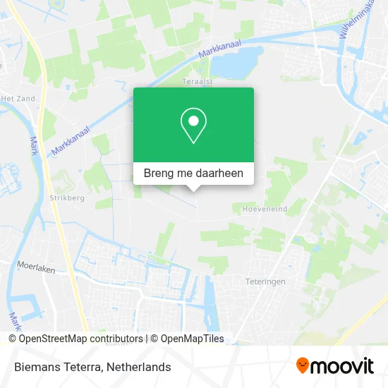 Biemans Teterra kaart