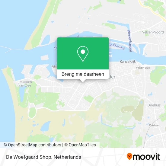 De Woefgaard Shop kaart