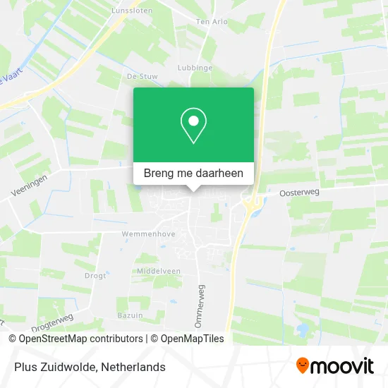 Plus Zuidwolde kaart