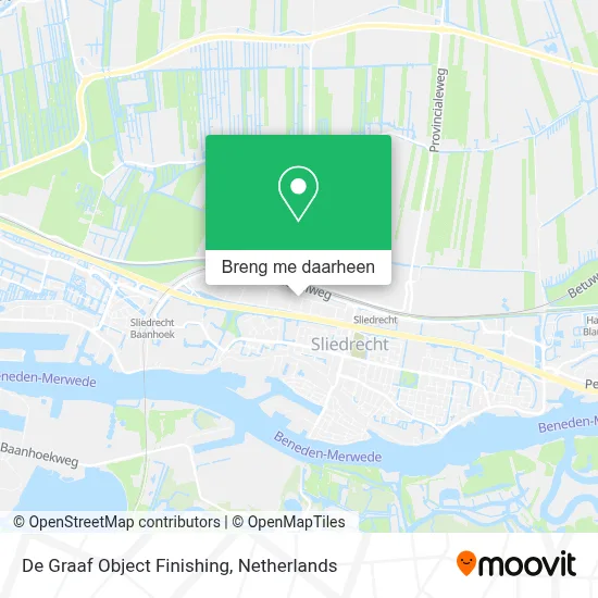 De Graaf Object Finishing kaart
