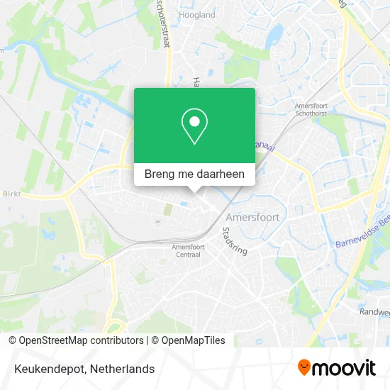 Keukendepot kaart