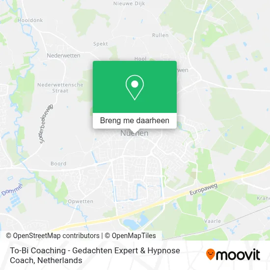 To-Bi Coaching - Gedachten Expert & Hypnose Coach kaart