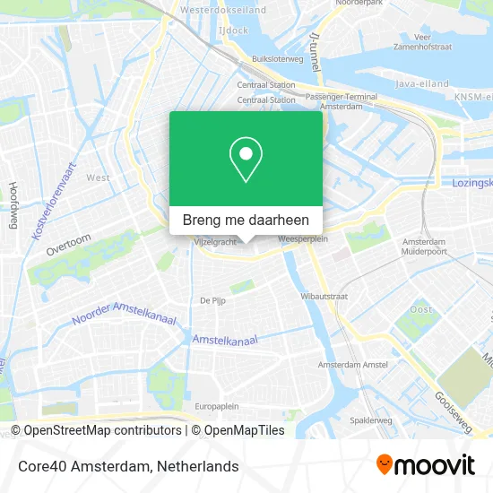 Core40 Amsterdam kaart
