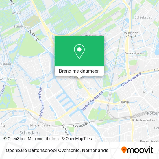Openbare Daltonschool Overschie kaart
