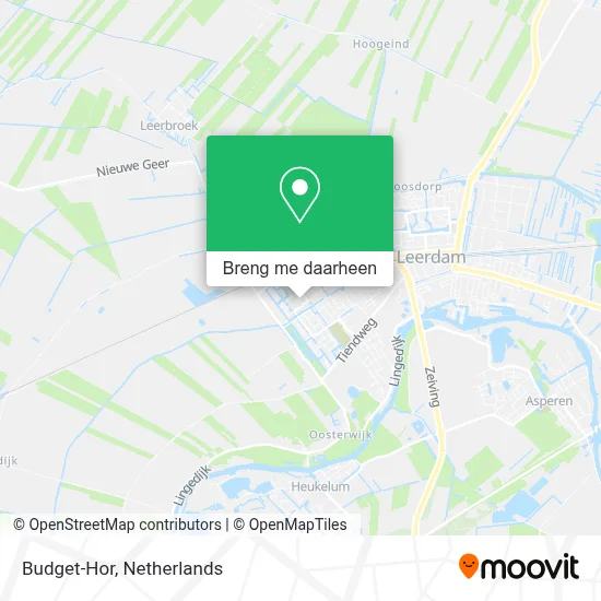 Budget-Hor kaart