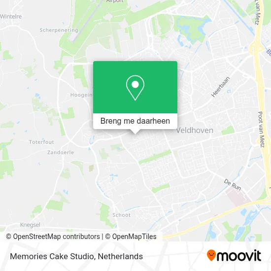 Memories Cake Studio kaart