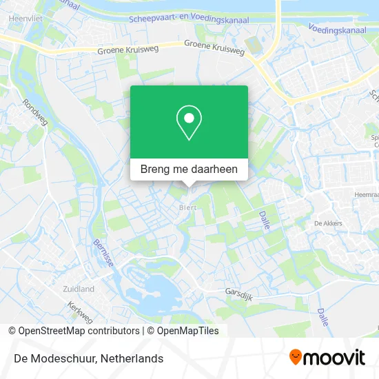 De Modeschuur kaart