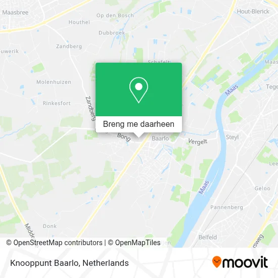 Knooppunt Baarlo kaart