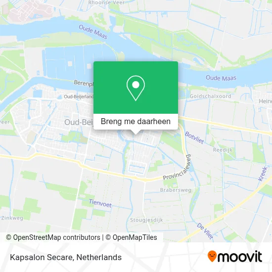 Kapsalon Secare kaart