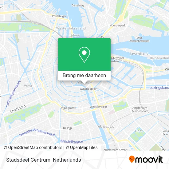 Stadsdeel Centrum kaart