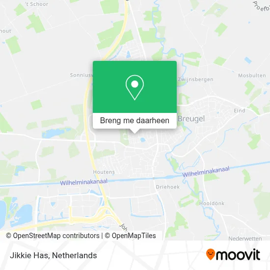 Jikkie Has kaart