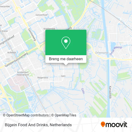 Bijgein Food And Drinks kaart
