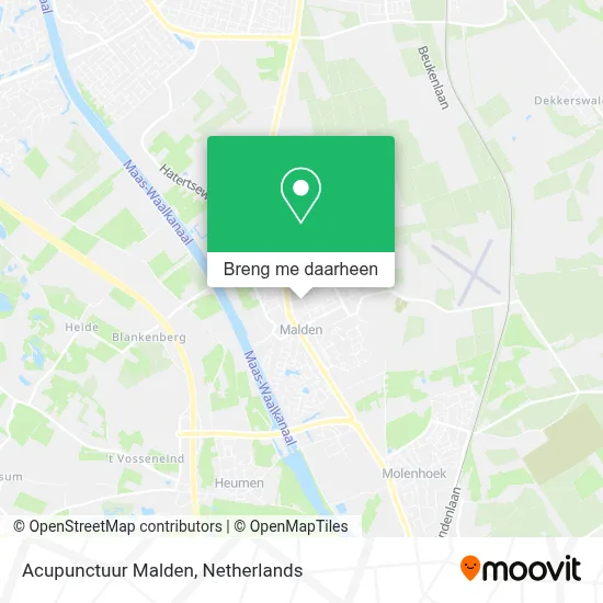 Acupunctuur Malden kaart