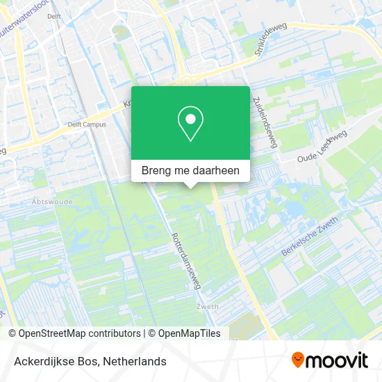 Ackerdijkse Bos kaart