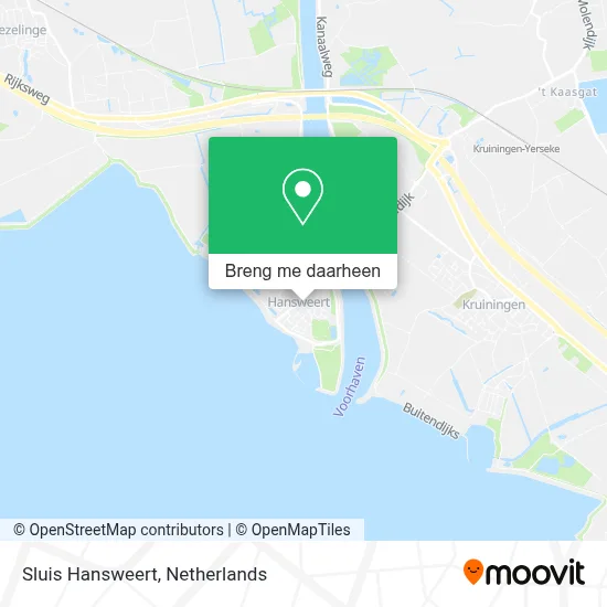 Sluis Hansweert kaart
