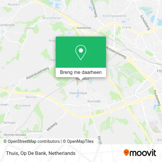 Thuis, Op De Bank kaart