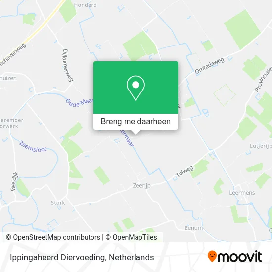 Ippingaheerd Diervoeding kaart
