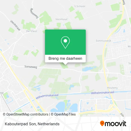 Kabouterpad Son kaart