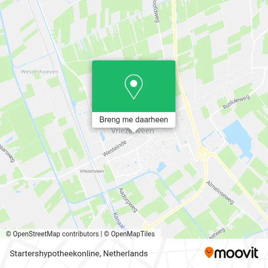 Startershypotheekonline kaart