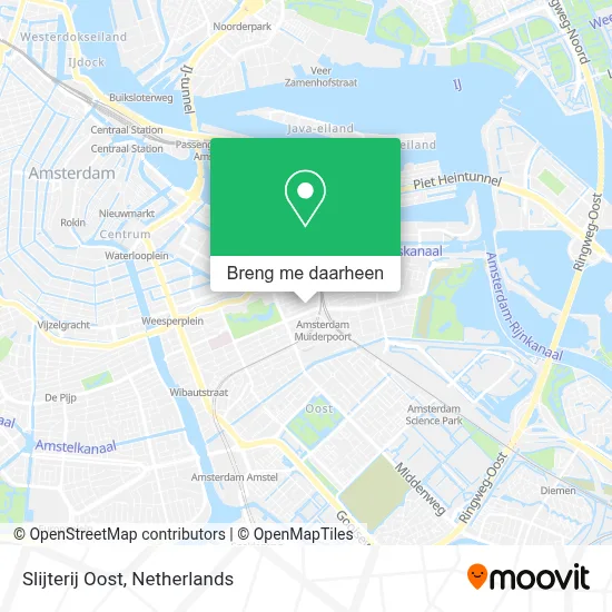 Slijterij Oost kaart