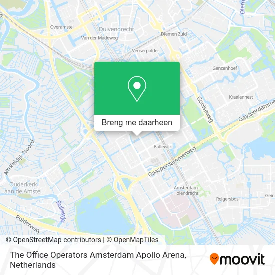 The Office Operators Amsterdam Apollo Arena kaart
