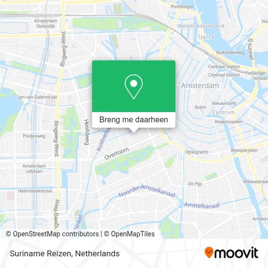 Suriname Reizen kaart