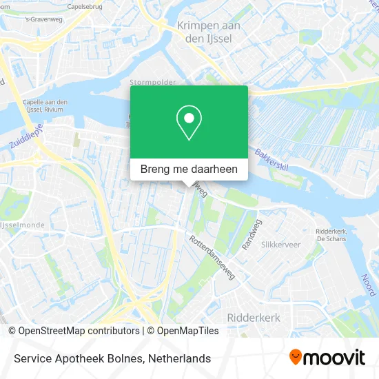 Service Apotheek Bolnes kaart
