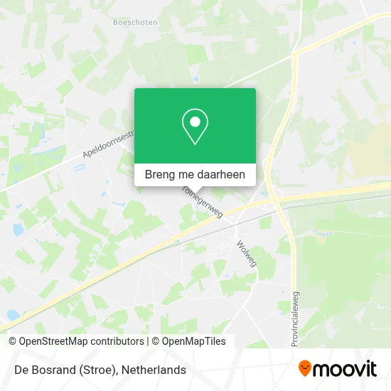 De Bosrand (Stroe) kaart