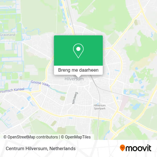 Centrum Hilversum kaart