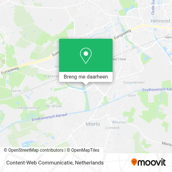Content-Web Communicatie kaart