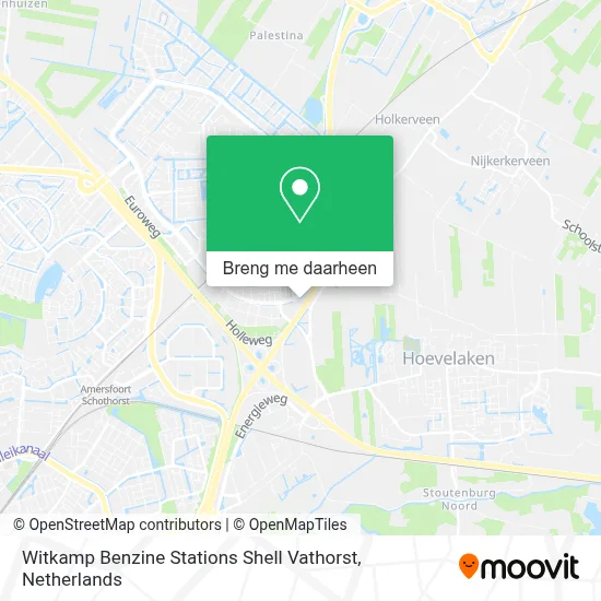 Witkamp Benzine Stations Shell Vathorst kaart