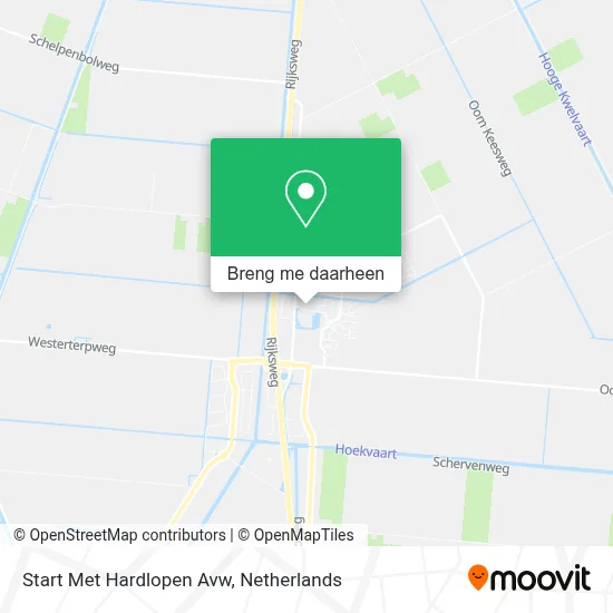 Start Met Hardlopen Avw kaart