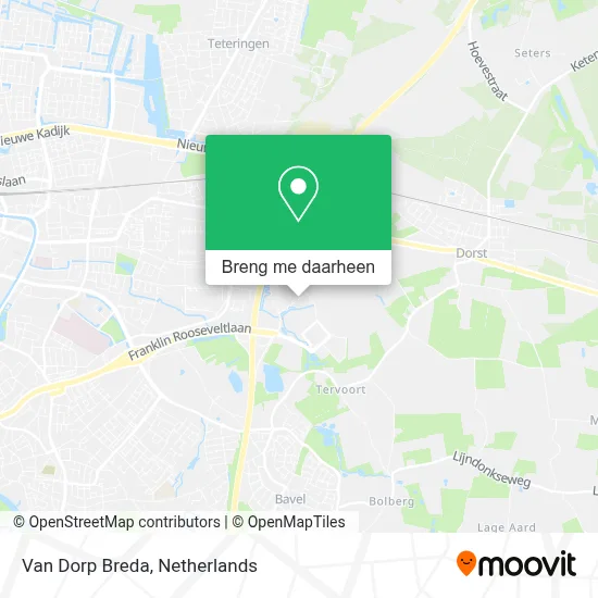 Van Dorp Breda kaart