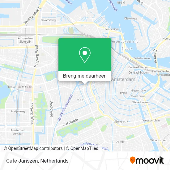 Cafe Janszen kaart