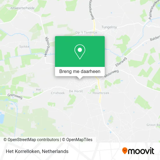 Het Korrelloken kaart